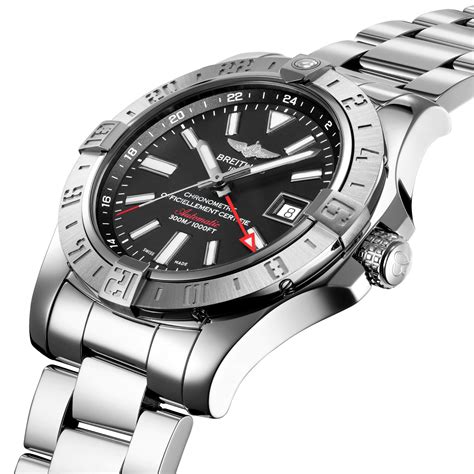 breitling avenger 2 gmt black steel review|super avenger 2 Breitling.